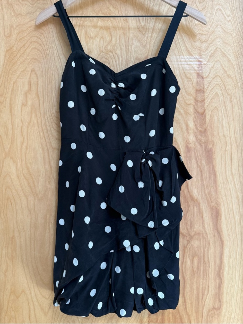 Marc by Marc Jacobs Black and White Polka Dot Silk Mini Dress